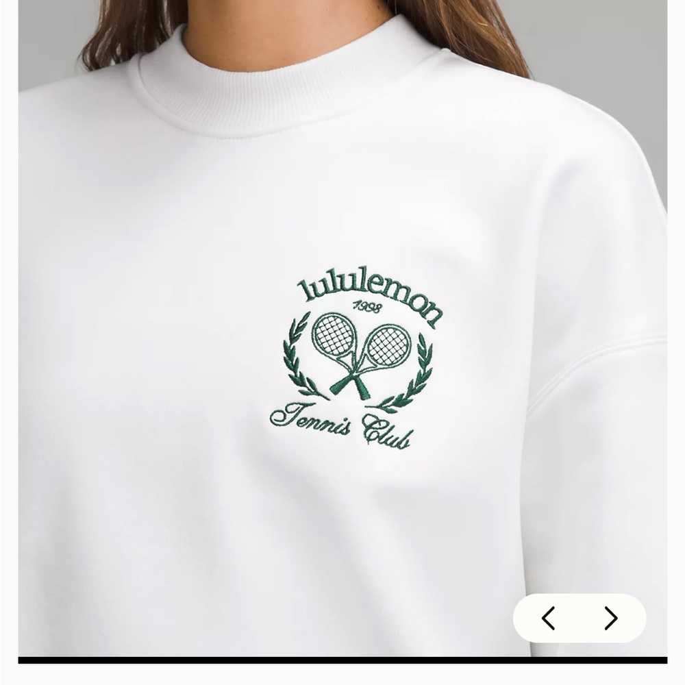 lululemon athletica White Tennis Club Sweatshirt